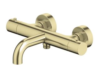 Термостатический смеситель для ванны Aquatek Европа AQ1343BG шлифованное золото